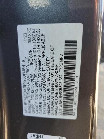 2024 HONDA ODYSSEY TO 5FNRL6H8XRB021352