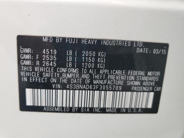2015 SUBARU LEGACY 2.5 - 4S3BNAD63F3055709