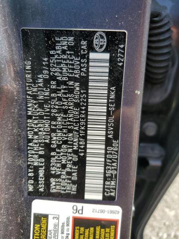 2014 TOYOTA CAMRY L - 4T4BF1FK9ER442251