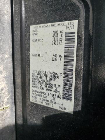 2018 NISSAN MAXIMA 3.5 1N4AA6AP0JC399398