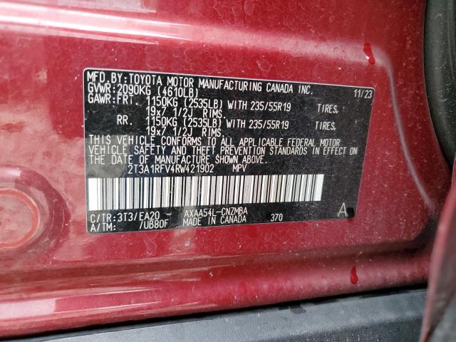 2024 TOYOTA RAV4 XLE P 2T3A1RFV4RW421902