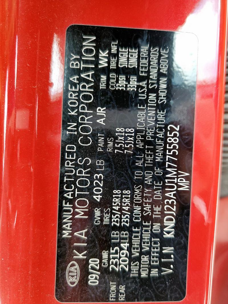 2021 KIA SOUL LX KNDJ23AU1M7755852