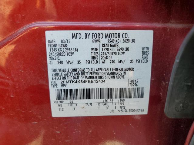 2015 FORD EDGE TITANIUM 2FMTK4K84FBB12434