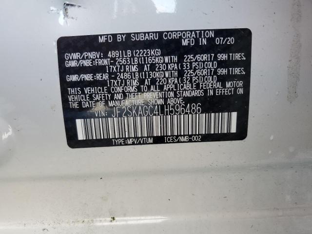 2020 SUBARU FORESTER P JF2SKAGC4LH596486