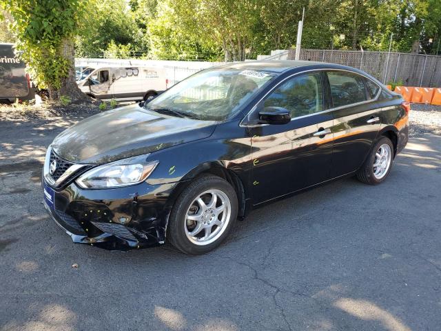 NISSAN SENTRA S 2016 black  gas 3N1AB7AP9GY284783 photo #1