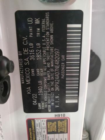 2022 KIA RIO LX - 3KPA24AD7NE482097