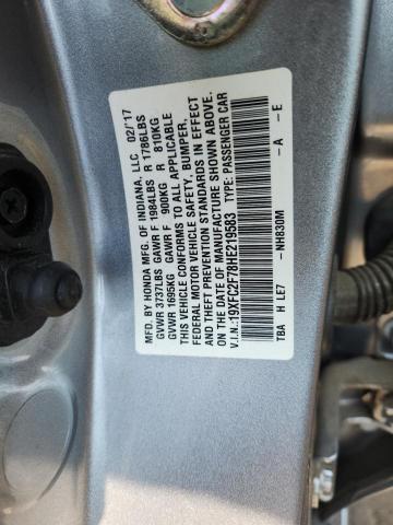 2017 HONDA CIVIC EX 19XFC2F78HE219583
