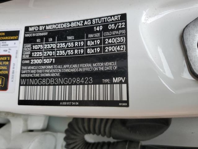 2022 MERCEDES-BENZ GLC 300 - W1N0G8DB3NG098423