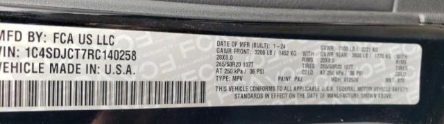 2024 DODGE DURANGO R/T 1C4SDJCT7RC140258