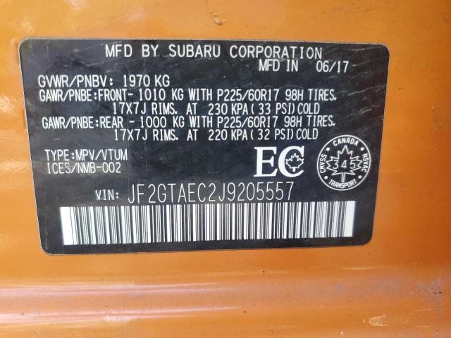 2018 SUBARU CROSSTREK JF2GTAEC2J9205557