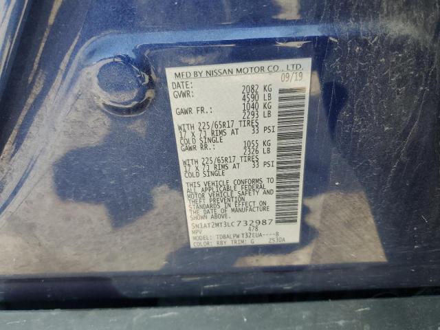 2020 NISSAN ROGUE S 5N1AT2MT3LC732987