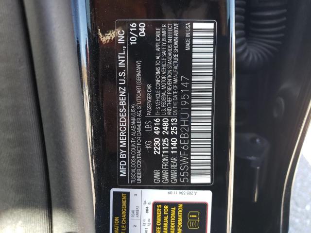 2017 MERCEDES-BENZ C43 AMG 55SWF6EB2HU195147