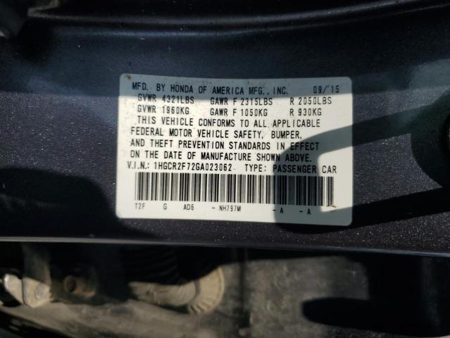 2016 HONDA ACCORD EX 1HGCR2F72GA023062