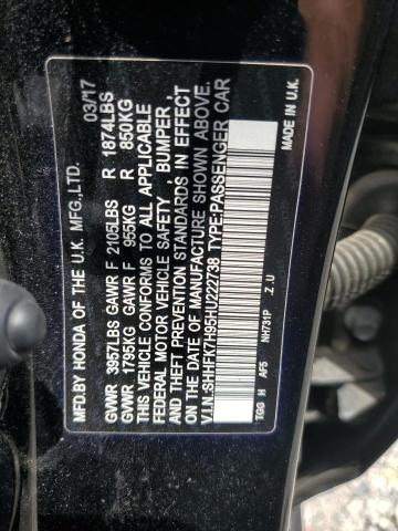 2017 HONDA CIVIC SPOR SHHFK7H95HU222738