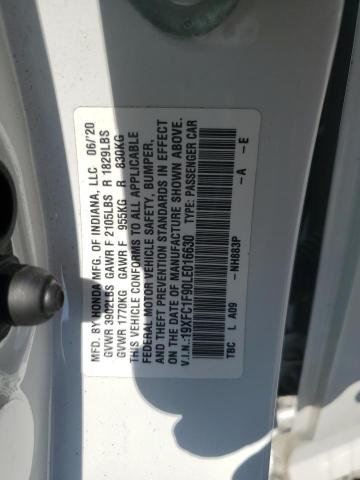 2020 HONDA CIVIC TOUR 19XFC1F90LE016630