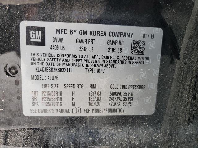 2019 BUICK ENCORE PRE KL4CJESB3KB832410