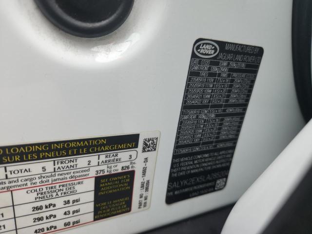 2020 LAND ROVER RANGE ROVE - SALYK2EX5LA285204