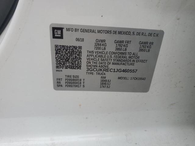 2018 CHEVROLET SILVERADO - 3GCUKREC1JG460557