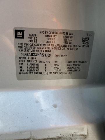 2017 CHEVROLET SUBURBAN C 1GNSCJKC4HR224769