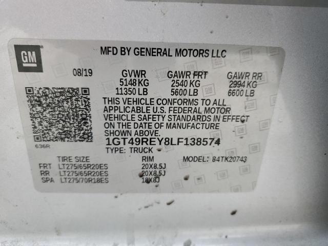 2020 GMC SIERRA K25 #3279514246