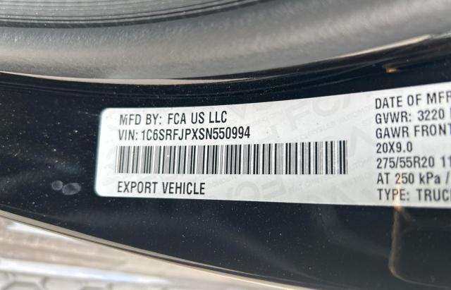 2025 RAM 1500 LARAM 1C6SRFJPXSN550994