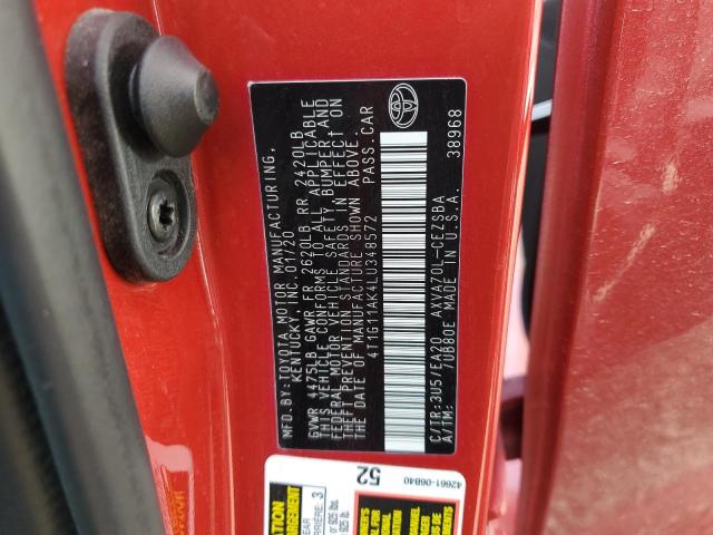 2020 TOYOTA CAMRY SE - 4T1G11AK4LU348572