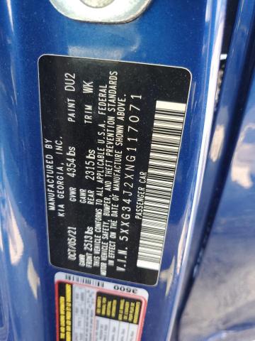 2022 KIA K5 EX 5XXG34J2XNG117071