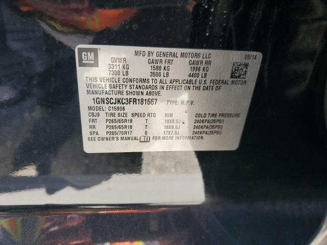 2015 CHEVROLET SUBURBAN C 1GNSCJKC3FR181667