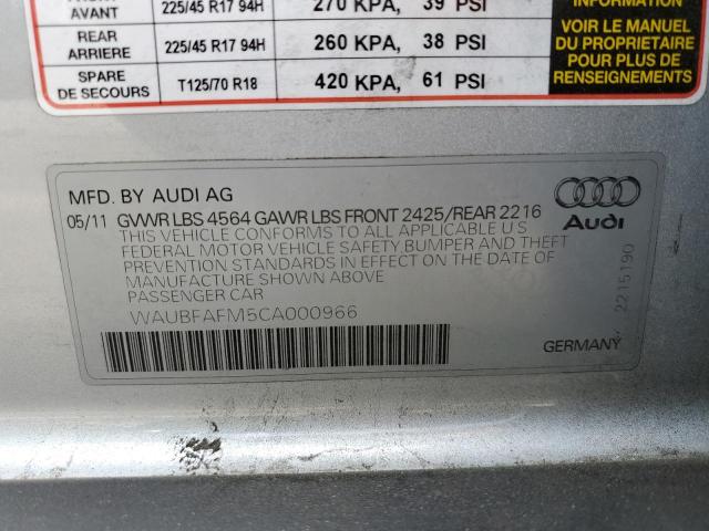 2012 AUDI A3 PREMIUM #3308229205