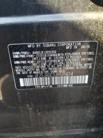 2018 SUBARU FORESTER 2.5I PREMIUM JF2SJAGC3JH575614