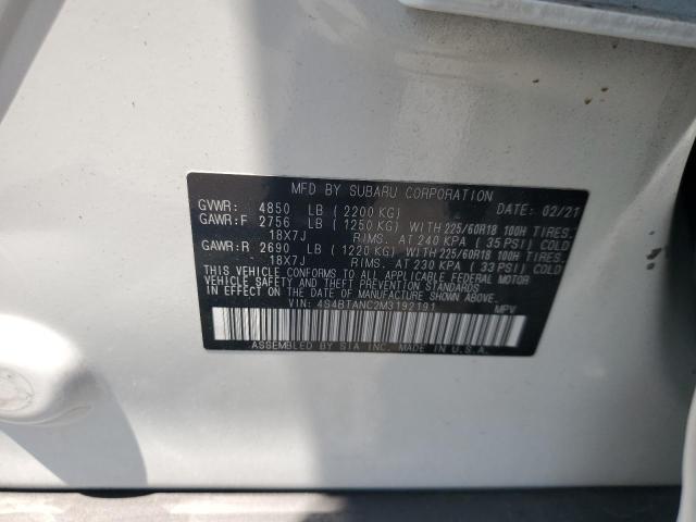 2021 SUBARU OUTBACK LI 4S4BTANC2M3192191