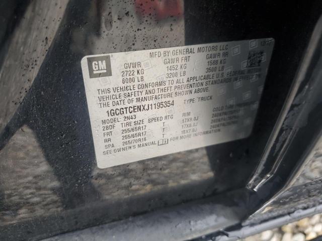 2018 CHEVROLET COLORADO L - 1GCGTCENXJ1195354