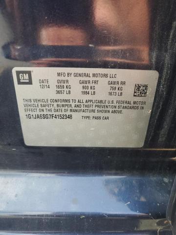 2015 CHEVROLET SONIC LS 1G1JA6SG7F4152348