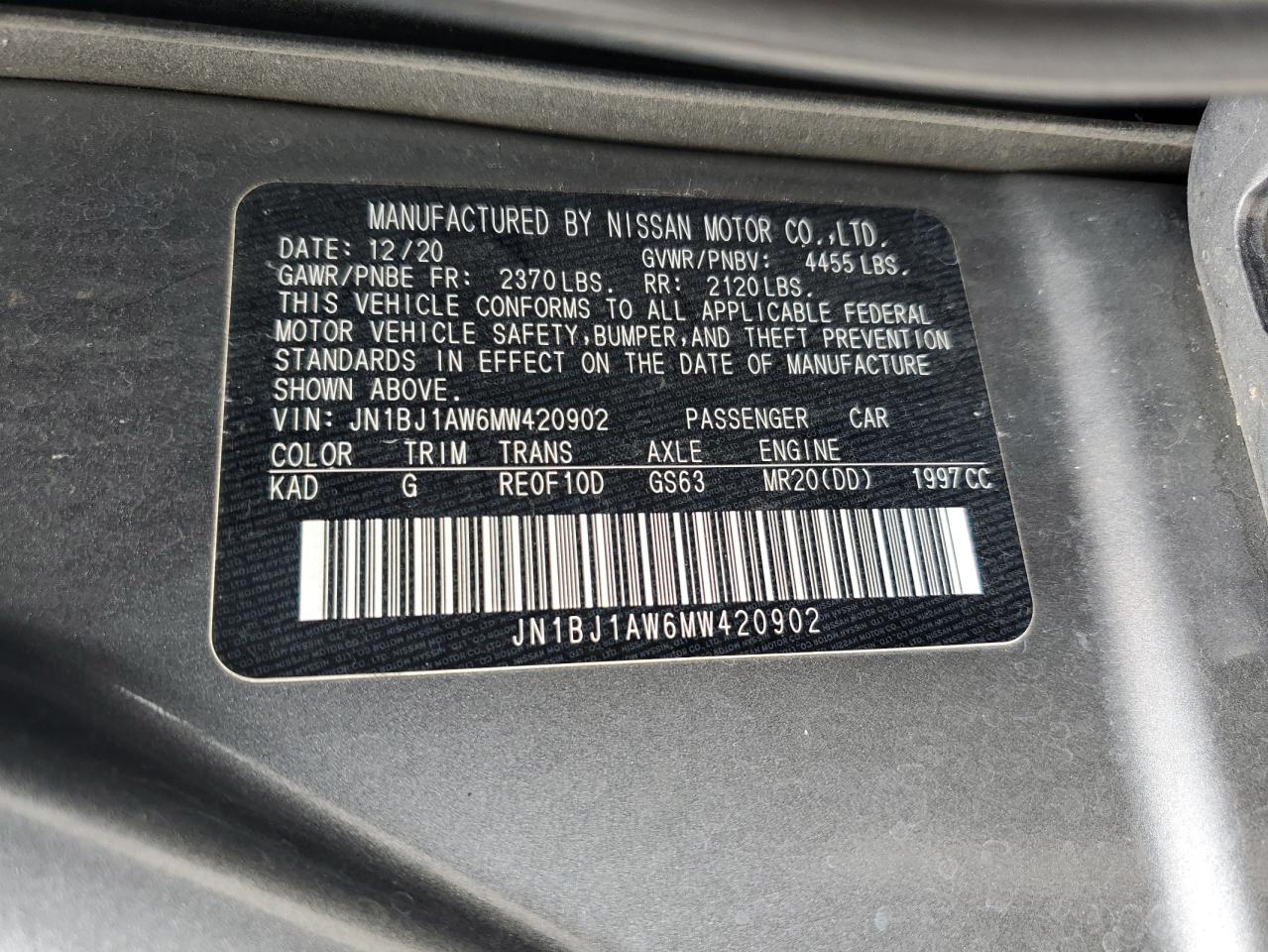 NISSAN ROGUE SPORT S