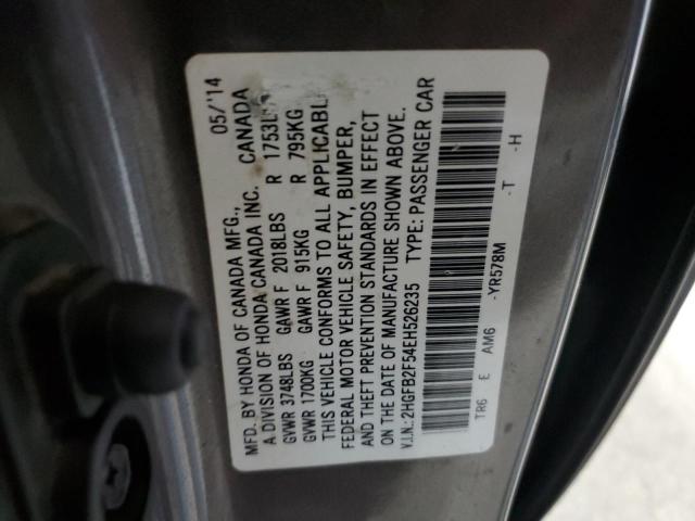 2014 HONDA CIVIC LX - 2HGFB2F54EH526235