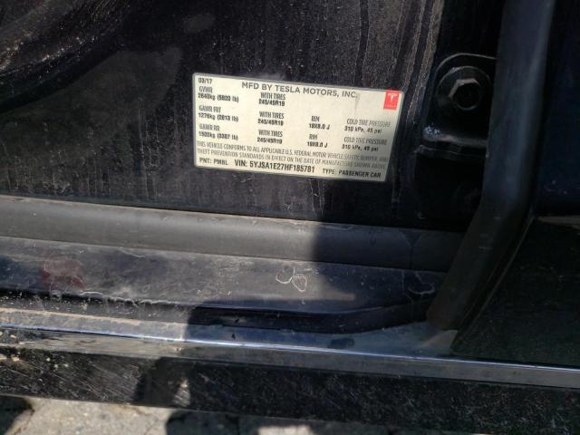 2017 TESLA MODEL S 5YJSA1E27HF185781