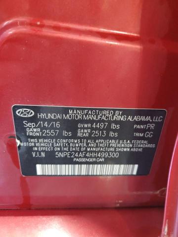 2017 HYUNDAI SONATA SE - 5NPE24AF4HH499300