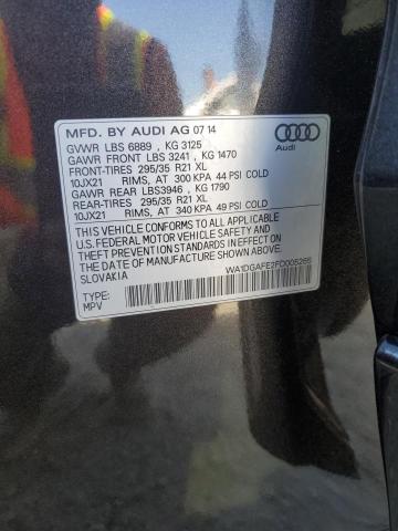 2015 AUDI Q7 PRESTIG WA1DGAFE2FD005265