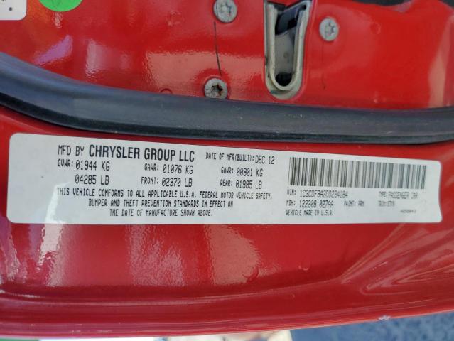 2013 DODGE DART SXT - 1C3CDFBA2DD234184