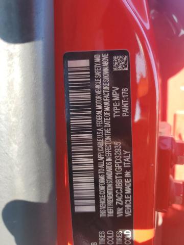 2016 JEEP RENEGADE L ZACCJBBT1GPD32935