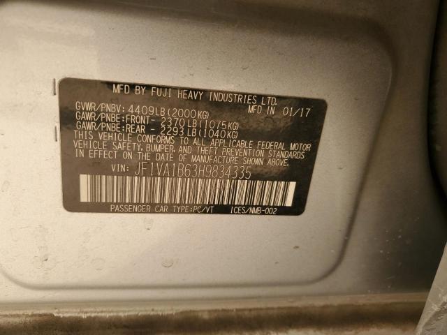 2017 SUBARU WRX JF1VA1B63H9834335