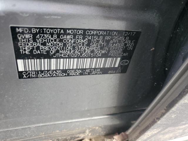 2018 LEXUS IS 350 - JTHCZ1D27J5015134