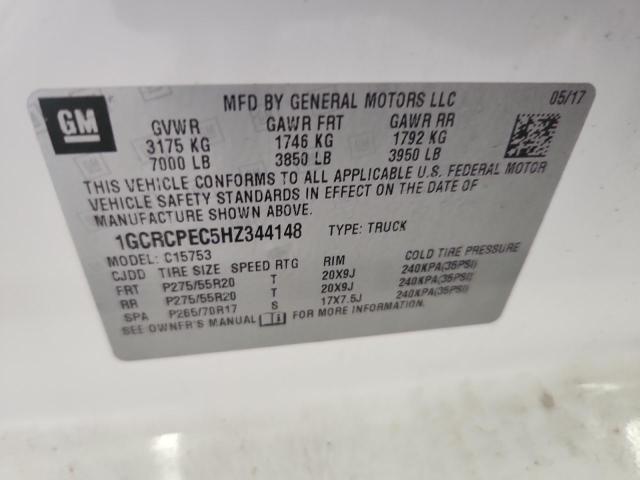2017 CHEVROLET SILVERADO - 1GCRCPEC5HZ344148