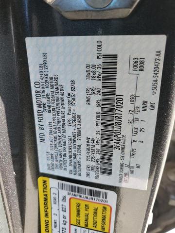 2018 FORD FUSION SE - 3FA6P0LU8JR170201