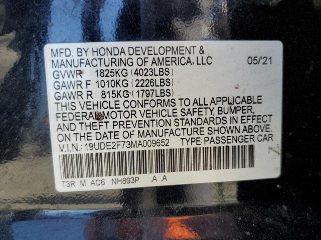 2021 ACURA ILX PREMIU 19UDE2F73MA009652