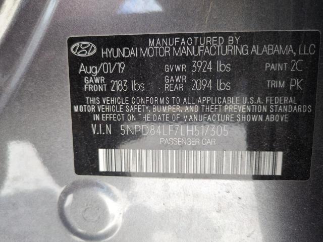2020 HYUNDAI ELANTRA SE 5NPD84LF7LH517305