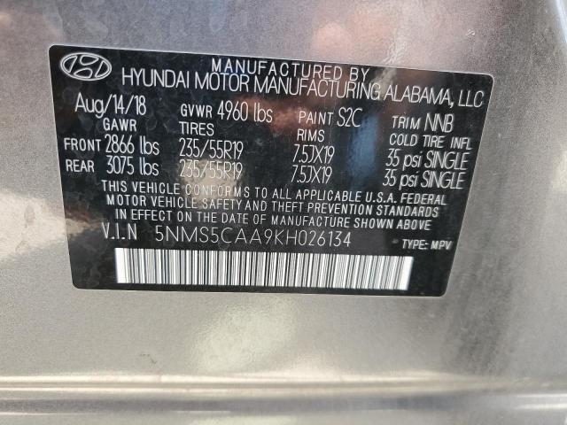2019 HYUNDAI SANTA FE L - 5NMS5CAA9KH026134