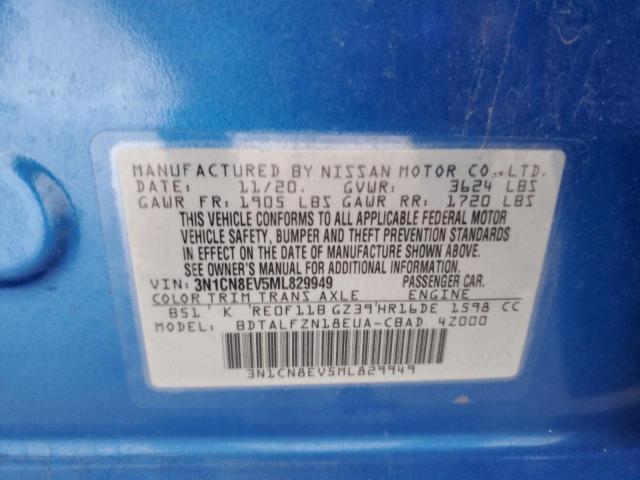 2021 NISSAN VERSA SV 3N1CN8EV5ML829949