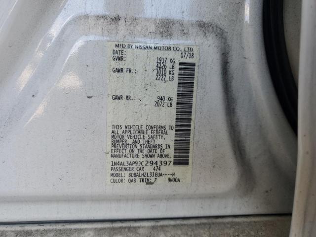 2018 NISSAN ALTIMA 2.5 - 1N4AL3AP9JC294397
