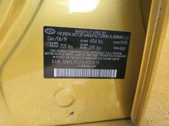 2020 HYUNDAI SONATA SEL PLUS 5NPEJ4J20LH012439